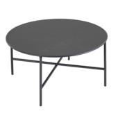 Wakefield bijzettafel Chris zwart metaal Ø 70 cm