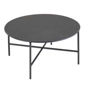 Table d'appoint Wakefield Chris métal noir Ø 70x35 cm