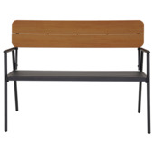 Wakefield tuinbank Ameland zwart metaal