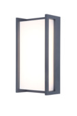 Lutec wandlamp Qubo grijs