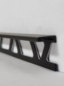 Tegelprofiel recht mat zwart metaal 10 mm 270 cm