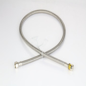 Toevoerslang flexibel - bicone x moer ø10 x 3/8"F - 100 cm - D8 inox