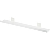 Tablette photo Duraline blanc acier 50 mm 9x60 cm