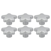 Knop Sterre chroom mat 35mm