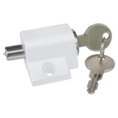 Serrure en applique avec cylindre à pression Handson blanc