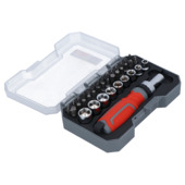 Suki 38-delige bitset / doppenset met ratelgreep