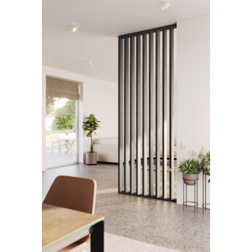 Paravent 8 Panneaux Bois Paulownia - Hauteur 170 Cm, Largeur 325 Cm Pliable - Séparation Pièce Sans Perçage
