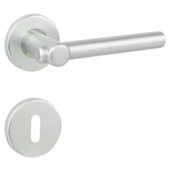 Urfic deurkruk set Milaan rond rozet aluminium