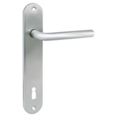 Urfic deurklink set Thema langschild mat chroom bb110