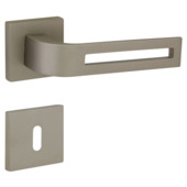 GAMMA deurklink set Davi rozet vierkant mat nikkel