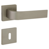 GAMMA deurklink set Paulo rozet vierkant mat nikkel