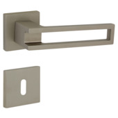 GAMMA deurklink set Silvio rozet vierkant mat nikkel