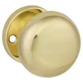 Gamma knopkruk rond rozet messing glans