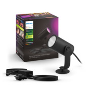 Philips Hue tuinspot Lily zwart - wit en gekleurd licht 8W - 1 spot