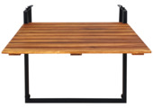 Wakefield balkontafel Valletta teak look metaal 57x43 cm