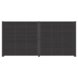 Pack de base clôture Andalousie ± 380x180 cm noir