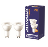 Attralux LED GU10 50W 3000K non-dim 2 stuks
