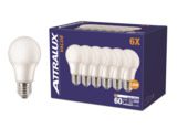Ampoule poire LED E27 60W 3000KAtralux frosted 6 pièces