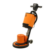 Roterende vloerschuurmachine met stofzuiger