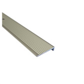 Nez de marche aluminium mat argenté 30x6x2000x1,6 mm