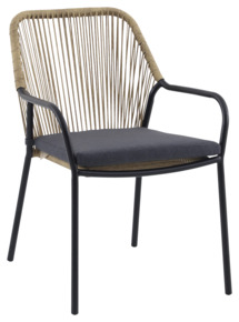 Wakefield tuinstoel Split naturel wicker
