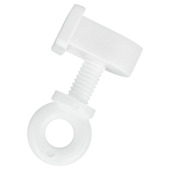 Intensions eindstopper met eindkap Basic wit 4 stuks