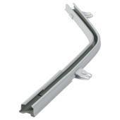 Coude 135° + raccord pour rail Plus blanc