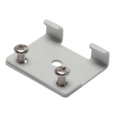 Pince de support mural rail Plus blanc 2 pièces