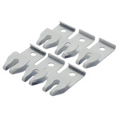 Support plafond rail extensible Plus blanc 6 pièces