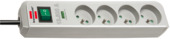 Boîtier 4 prises Brennenstuhl 1,5 m gris