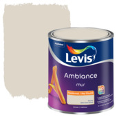 Peinture Levis Ambiance Mur mat poudré 1 L crème glacée