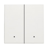Bouton-poussoir pour interrupteur double Niko Home Control blanc