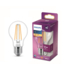 Ampoule poire LED à filament Philips E27 translucide 75 W blanc chaud