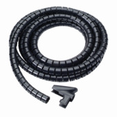 Gaine range-câbles 2,5m noir