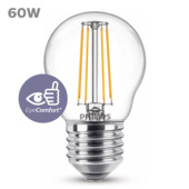Philips LED kogel E27 60 W filament helder niet dimbaar