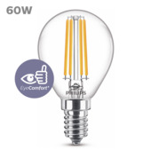 Philips LED kogel E14 60 W filament helder niet dimbaar
