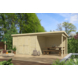 Tuinhuis met overkapping Kjeld 550x250 cm onbehandeld