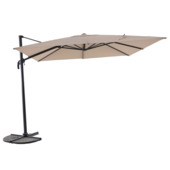 Parasol excentré carré Ibiza 3x3 m taupe