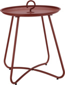 Bijzettafel Dias terracotta metaal 48 x 48 cm