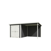 Tuinhuis met overkapping Finn vurenhout 450 x 250 cm