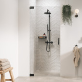 Porte pivotante pour niche Sealskin Pure 80x200 cm gris canon de fusil