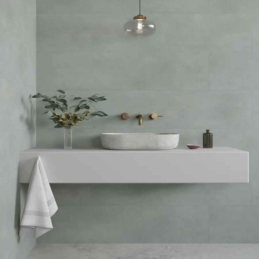 Wandtegel kunststof Allora 30,5x61 cm licht grijs, dikte 4mm 1,116 m²