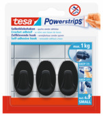 Powerstrips zelfklevende haken small ovaal - draagkracht tot 1 kg - 3 stuks