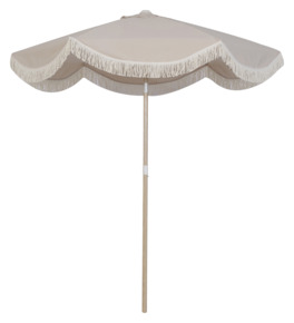Handson parasol Pula beige Ø 200 cm uitklapbaar