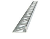 Tegelstrip recht metaal 12,5 mm 270 cm geborsteld inox