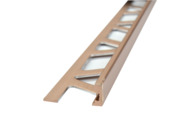 Tegelstrip recht metaal 8 mm 270 cm koper