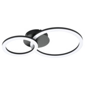 Eglo plafondlamp Parrapos LED CCT 2L zwart