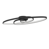 Plafonnier LED Eglo Gianella L-880 spirales noir