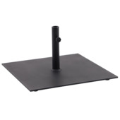 Handson parasolvoet zwart vierkant 665 mm metaal