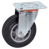 Roulette pivotante sur plaque Dornerhelm Ø 125 mm max. 100 kg